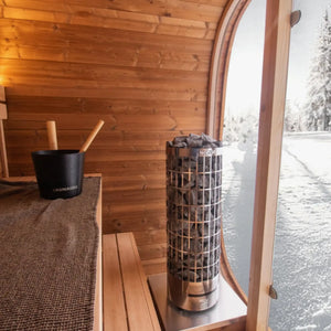 1.6m One Room Barrel Sauna - Outdoor Sauna