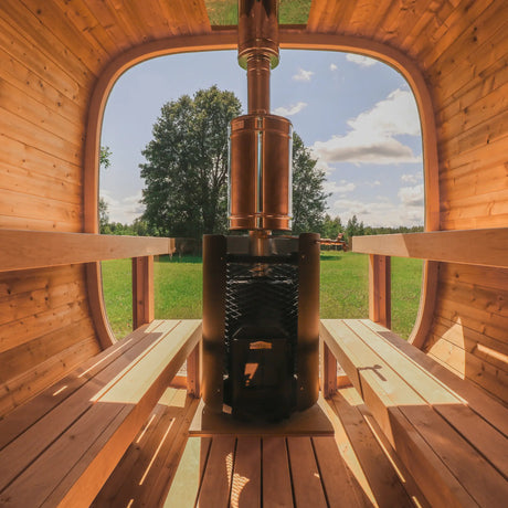 3.3m Square Sauna Barrel - Outdoor Sauna