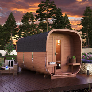 3.9m Square Sauna Barrel - Outdoor Sauna