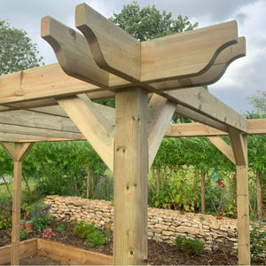 Double Premium Pergola - 1.8m Width - Wooden Pergolas