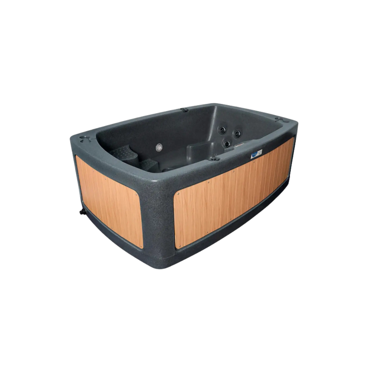 Granite Grey & Teak - DuoSpa S080 - Next Generation Spas