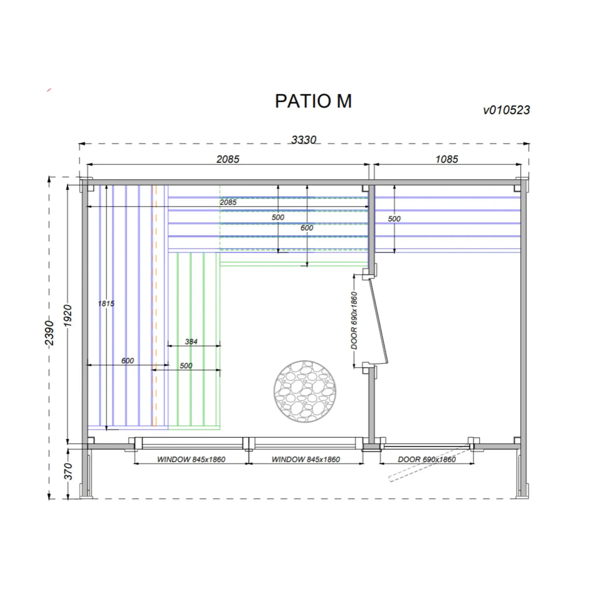 Patio M - Outdoor Sauna