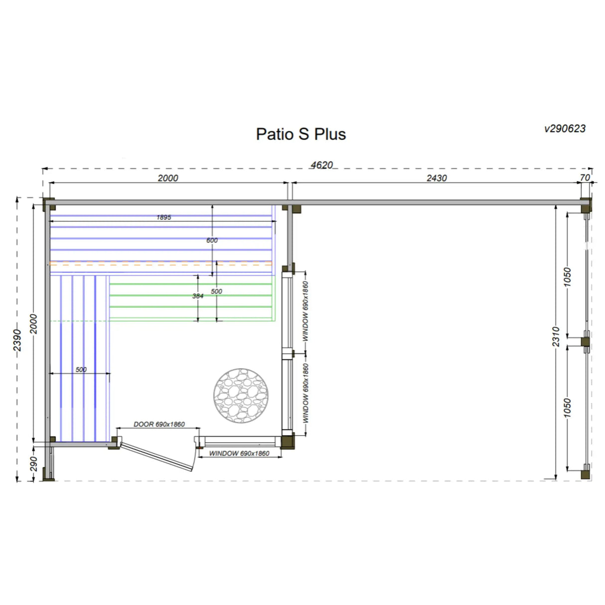 Patio S Plus - Outdoor Sauna