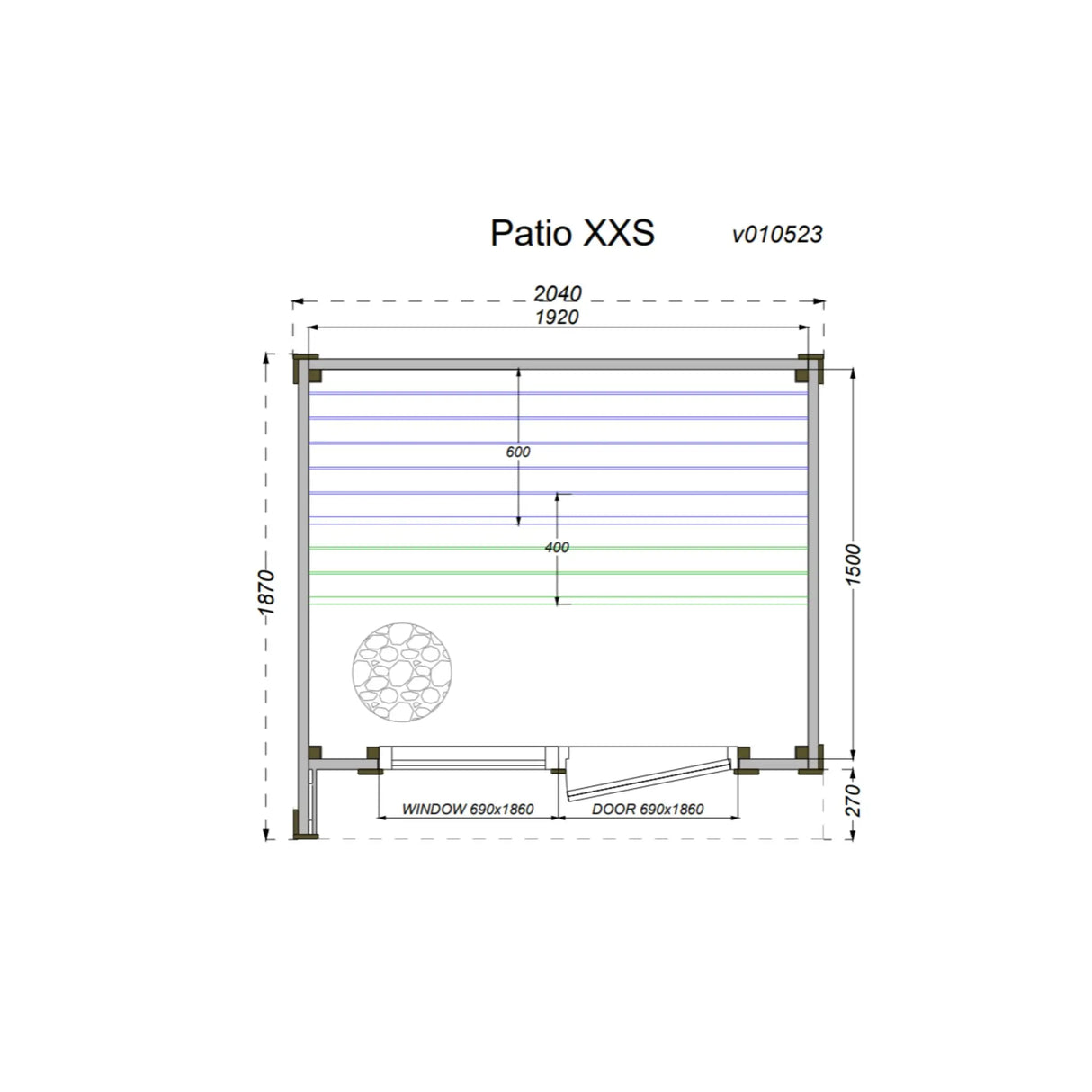 Patio XXS - Outdoor Sauna