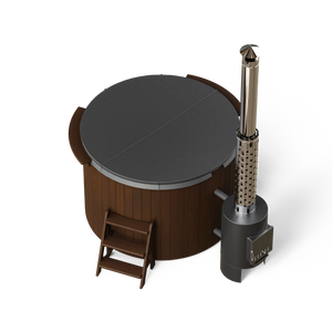 PolarSpa Comfort 160 - External Stove - Wooden Hot Tubs