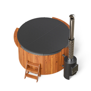 PolarSpa Comfort 195 - External Stove - Wooden Hot Tubs