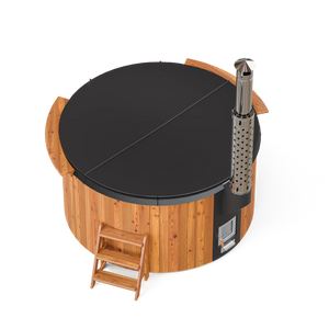 PolarSpa Elite 220 - with Integrated Stove - Wooden Hot Tubs