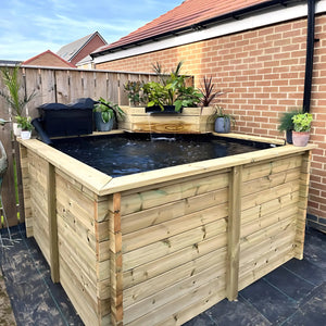 Raised Wooden Pond - Square - Raised Ponds