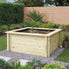 640mm / 1.2m x 1.2m / Light Green - Raised Wooden Pond