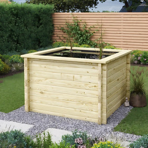 970mm / 1.2m x 1.2m / Light Green - Raised Wooden Pond