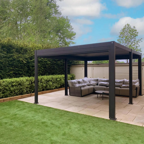 Rota Louvered Pergola 3.6m x 5.3m for sale