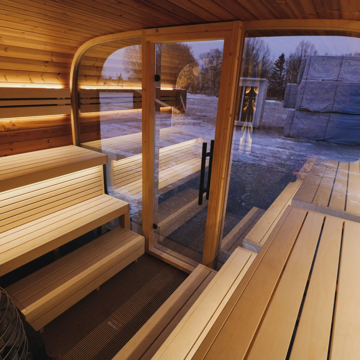 Round Cube Single Sauna - Outdoor Sauna