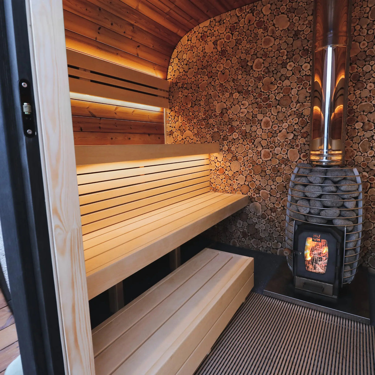 Round Cube Single Sauna - Outdoor Sauna